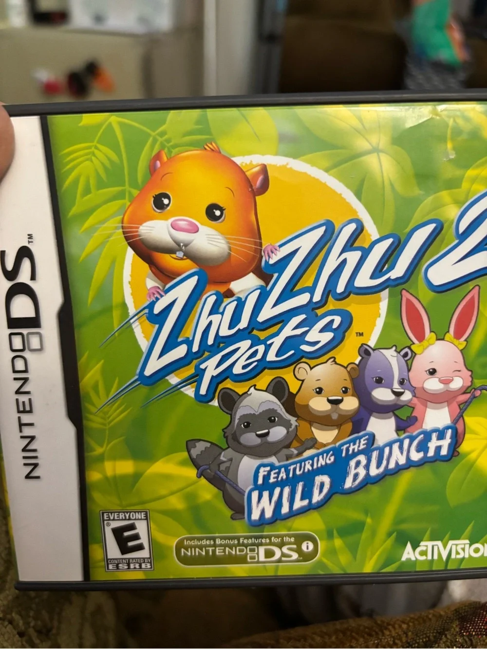 Nintendo ZhuZhu Pets: Green Character Art DS Game Case